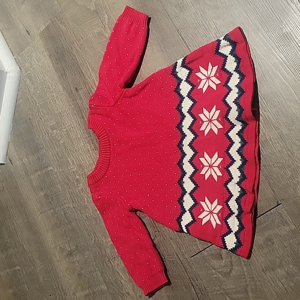 Winter baby girl's sweater dress by Hanna Anderson